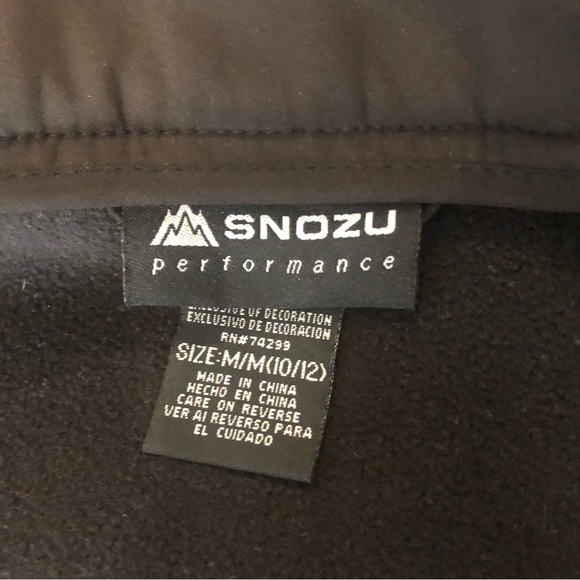 Youth Snozu soft shell fleece lined jacket M 10/12 - Picture 2 of 9